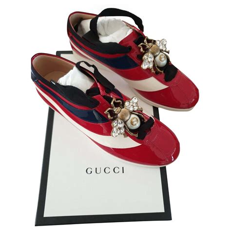 Buy Gucci Falacer Web Patent Leather 